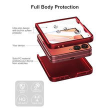 Load image into Gallery viewer, Foluu Slim Fit Case for Samsung Galaxy Z Flip 7, with Front Built-in Screen Protector, Ultra Thin Matte PC Protective Cover for Samsung Galaxy Z Flip7 5G 2025 (Deep Red), DeepRed_718
