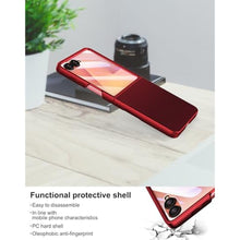 Load image into Gallery viewer, Foluu Slim Fit Case for Samsung Galaxy Z Flip 7, with Front Built-in Screen Protector, Ultra Thin Matte PC Protective Cover for Samsung Galaxy Z Flip7 5G 2025 (Deep Red), DeepRed_719
