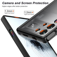 Load image into Gallery viewer, Foluu Slim Fit Case for ZTE Nubia Red Magic 10 Pro/Red Magic 10 Pro+, Translucent Matte Hard PC Back &amp; Soft TPU Bumper Protective Shockproof Scratch Resistant Case for Red Magic 10 Pro 2024 (Black)_3347
