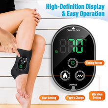 Load image into Gallery viewer, Foot Massager for Neuropathy Plantar Fasciitis, Ankle Massager Heat Pad, Black_213
