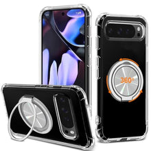 Load image into Gallery viewer, for Google Pxiel 10 Pro XL Phone Case, 360 Rotatable Ring Holder Kickstand/Stand [Non Yellowing] Transparent 4 Corners Shockproof Protective Cover Case for Google 10 Pro XL 5G 2025 - Crystal Clear, GooglePxielProXLClear_1
