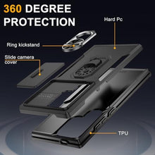 Load image into Gallery viewer, for Samsung Galaxy S24 Ultra Case with Screen Protector -Slide Camera Cover Protective for Samsung S24 Ultra Case with Ring Stand,Heavy Duty Shockproof Rugged Bumper Galaxy S24 Ultra Case (Black)_2107
