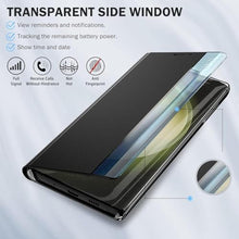 Load image into Gallery viewer, for Samsung Galaxy S25 Case Leather Flip Case, Galaxy S25 5G Phone Case with Kickstand Shockproof Protective Cover for Samsung S25 Shell (Silver)_2684
