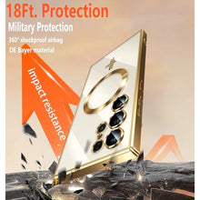 Load image into Gallery viewer, for Samsung Galaxy S25 Plus Case with 2X Screen Protector &amp; Camera Protection,Magnetic Galaxy S 25 Ultra Case with MagSafe Metallic Glossy Luxury Shockproof Cover for S25 Plus Phone Cases,Gold_848
