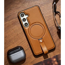 Load image into Gallery viewer, for Samsung Galaxy S25 Plus &amp; S24 Plus Case Leather with Stand, Brown_3505
