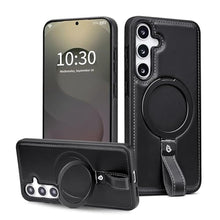 Load image into Gallery viewer, for Samsung Galaxy S25 Plus &amp; S24 Plus Case Leather with Stand, Black_1

