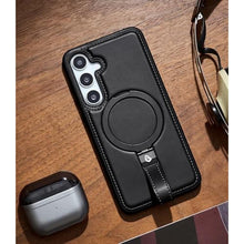 Load image into Gallery viewer, for Samsung Galaxy S25 Plus &amp; S24 Plus Case Leather with Stand, Black_3675
