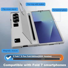Load image into Gallery viewer, for Samsung Galaxy Z Fold 7 Case with Kickstand &amp; S Pen [S Pen Included] [Invisible Kickstand] Slim Thin Shockproof Protective Phone Case for Galaxy Z Fold 7 Case with S Pen Silver_18
