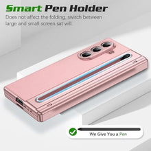 Load image into Gallery viewer, for Samsung Galaxy Z Fold 7 Case with [S Pen] [with Hinge Protective &amp; Screen Protector] Leather Back Case, Protective Phone Case for Samsung Galaxy Z Fold 7 5G Phone Case (Pink)_4420
