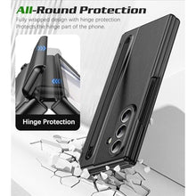 Load image into Gallery viewer, for Samsung Galaxy Z Fold 7 Case with [S Pen] [with Hinge Protective &amp; Screen Protector] Leather Back Case, Protective Phone Case for Samsung Z Fold 7 5G Phone Case with S Pen Black_4401

