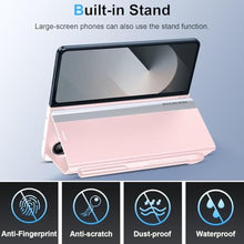 Load image into Gallery viewer, for Samsung Galaxy Z Fold 7 Case with S Pen and Built-in Screen Protector, Wireless Charging Holder Kickstand Full-Body Shockproof for Samsung Z Fold 7 5g Protective Cover Shell (Pink)_3555
