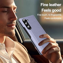 Load image into Gallery viewer, for Samsung Galaxy Z Fold 7 with Smart Small Screen View, S-View Wallet Phone Case, for Samsung Fold 7 Case Smart Window Cover, Smart Flip Leather Protective Cover for Samsung Z Fold 7 Purple_1840
