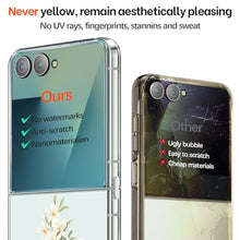 Load image into Gallery viewer, for Samsung Z Flip 7 Case Silicone Flowers Slim Transparent for Women Girls Soft TPU Shockproof Cover for Samsung Galaxy Z Flip 7 5G Phone Case Crystal Clear Case (C)_458
