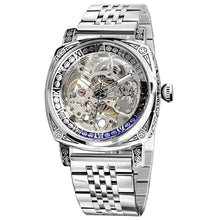 Load image into Gallery viewer, FORSINING Watches for Men, Square Retro Mechanical Watch Self-Wind Carved, Skeleton Automatic Watches Vintage Wristwatch Silver_1
