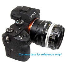Load image into Gallery viewer, Fotasy Manual F Mount Lens to E-Mount Adapter, Nikkor F E Mount Adapter, Compatible with Sony a7 a7R a7s II III IV a9 a7c Alpha 1 a6600 a6500 a6400 a6300 a6100 a6000 a5100 a5000 a3500 ZV-E10, NikonLenstoSonyFE_613
