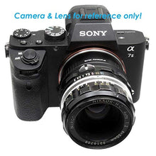 Load image into Gallery viewer, Fotasy Manual F Mount Lens to E-Mount Adapter, Nikkor F E Mount Adapter, Compatible with Sony a7 a7R a7s II III IV a9 a7c Alpha 1 a6600 a6500 a6400 a6300 a6100 a6000 a5100 a5000 a3500 ZV-E10, NikonLenstoSonyFE_614
