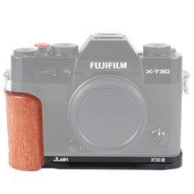 Load image into Gallery viewer, FOTGA Lightweight X-T30III Wooden L-Shape Side Handle Grip Hand Grip for Fujifilm X-T30 III Camera,with 1/4"-20 Mounts,Quick Release Arca Swiss Tripod Mount Plate, Black_247
