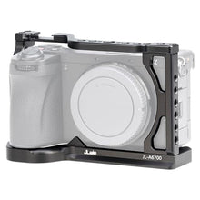 Load image into Gallery viewer, Foto4easy a6700 cage for Sony A6700 Camera,Quick Release Plate for Arca-Swiss,1/4" &amp; 3/8" Screw Holes and Cold Shoe Mount for Accessories, Black_6504
