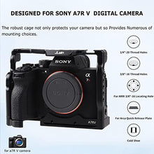 Load image into Gallery viewer, Foto4easy Aluminum Alloy a7RV Cage for Sony a7R V Mirrorless Digital Camera,Quick Release Plate for Arca,and One Top Handle, Black_6821
