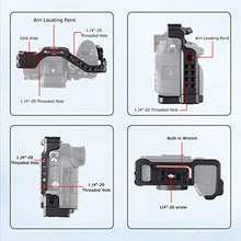 Load image into Gallery viewer, Foto4easy Aluminum Alloy a7RV Cage for Sony a7R V Mirrorless Digital Camera,Quick Release Plate for Arca,and One Top Handle, Black_6823
