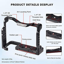 Load image into Gallery viewer, Foto4easy Aluminum Alloy a7RV Cage for Sony a7R V Mirrorless Digital Camera,Quick Release Plate for Arca,and One Top Handle, Black_6824
