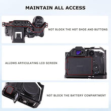 Load image into Gallery viewer, Foto4easy Aluminum Alloy R7 Cage for Canon EOS R7 Mirrorless Digital Camera Body,Cage Rig with Quick Release Plate for Arca, Black_6920
