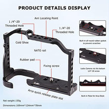 Load image into Gallery viewer, Foto4easy Aluminum Alloy R7 Cage for Canon EOS R7 Mirrorless Digital Camera Body,Cage Rig with Quick Release Plate for Arca, Black_6922
