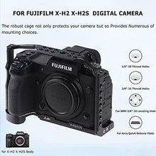 Load image into Gallery viewer, Foto4easy Aluminum Alloy X-H2 X-H2S Cage for Fujifilm X-H2&amp;X-H2S Mirrorless Digital Camera Body,Camera Rig with NATO Rails, Quick Release Plate for Arca, Black_6870
