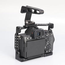 Load image into Gallery viewer, Foto4easy Black Mini Top Handle + Double 1/4"-20 Screw Mount_6528
