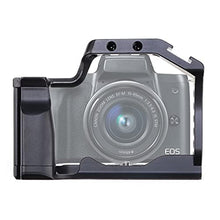 Load image into Gallery viewer, Foto4easy Cage for Canon EOS M5 M50 M50 Mark II Camera with Quick Release 1/4" 3/8" Screw and Cold Shoe Expansion Microphone Monitor Fill Light, Black_1
