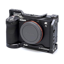 Load image into Gallery viewer, Foto4easy Camera Cage for Sony a7cii /a7cr Camera,Quick Release Plate for Arca-Swiss,1/4" &amp; 3/8" Screw Holes and Cold Shoe Mount for Accessories, Black_6416
