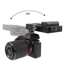 Load image into Gallery viewer, Foto4easy Field Monitor Mount Holder,Camera Monitor Cold Shoe Mount Adapter for 5 inch and 7 inch Monitor,Support Swivel 360and Tilt 180Aadjustable, Black_6995
