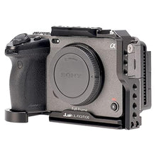 Load image into Gallery viewer, Foto4easy fx3&amp;fx30 cage rig for Sony FX30 FX3 Camera,Quick Release Plate for Arca-Swiss,NATO Rail,1/4" &amp; 3/8" Screw Holes and Cold Shoe Mount for Accessories, Black_6761
