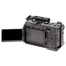 Load image into Gallery viewer, Foto4easy fx3&amp;fx30 cage rig for Sony FX30 FX3 Camera,Quick Release Plate for Arca-Swiss,NATO Rail,1/4" &amp; 3/8" Screw Holes and Cold Shoe Mount for Accessories, Black_6763
