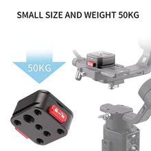 Load image into Gallery viewer, Foto4easy Quick Release Plate Camera Tripod Mount Claw Arca QR Plate Adapter for Sony Canon Nikon Camera Tripod Monopod Slider Gimbal Stabilizer Black_7030

