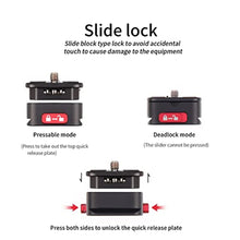 Load image into Gallery viewer, Foto4easy Quick Release Plate Camera Tripod Mount Claw Arca QR Plate Adapter for Sony Canon Nikon Camera Tripod Monopod Slider Gimbal Stabilizer Black_7031
