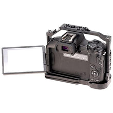 Load image into Gallery viewer, Foto4easy r50 cage rig for Canon EOS R50 Mirrorless Camera,Quick Release Plate for Arca-Swiss,1/4" &amp; 3/8" Screw Holes and Cold Shoe Mount for Camera Accessories, Black_6774
