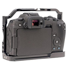Load image into Gallery viewer, Foto4easy r8 cage for Canon R8 Camera with Quick Release Plate for Arca-Swiss,1/4" &amp; 3/8" Screw Holes and Cold Shoe Mount for Camera Accessories, Black_6753
