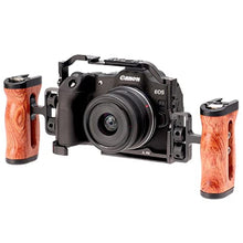 Load image into Gallery viewer, Foto4easy r8 cage for Canon R8 Camera with Quick Release Plate for Arca-Swiss,Includes Dual Universal Side Wooden Handle, Black_6748
