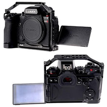 Load image into Gallery viewer, Foto4easy s5ii cage rig for Panasonic LUMIX S5II Mirrorless Camera,Includes Dual Universal Side Wooden Handle, Black_6806
