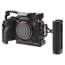 Load image into Gallery viewer, Foto4easy Universal Camera Side Handle,Adjustable Up and Down Side Handle Grip for DSLR Camera Cage,1/4"-20 Screw Hole and Cold Shoe Mount for Camnera Accessories, Black_6829
