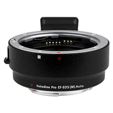 Load image into Gallery viewer, Fotodiox Pro Lens Mount Adapter with Auto-Exposure, Auto-Focus and Auto-Aperture, Canon EOS EF EFs Lens to EOS M EF-m Camera Body, Black_1
