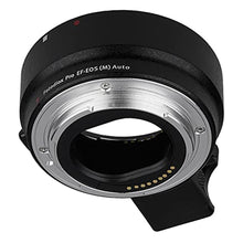 Load image into Gallery viewer, Fotodiox Pro Lens Mount Adapter with Auto-Exposure, Auto-Focus and Auto-Aperture, Canon EOS EF EFs Lens to EOS M EF-m Camera Body, Black_1706
