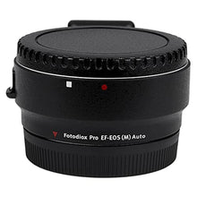 Load image into Gallery viewer, Fotodiox Pro Lens Mount Adapter with Auto-Exposure, Auto-Focus and Auto-Aperture, Canon EOS EF EFs Lens to EOS M EF-m Camera Body, Black_1707

