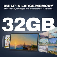 Load image into Gallery viewer, FRAMEO 21.5 Inch Touchscreen Large Digital Photo Frame, 1920x1080 WiFi Digital Picture Frame 32GB, Security Share Photo/Video via APP, USB/Mirco SD, Easy Set Up, Gifts for Mom, Black_1520
