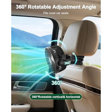 Load image into Gallery viewer, FRIZCOL Portable Stroller Fan, Use As Power Bank, 65H 12000mAh Battery Operated Fan Flexible Tripod Baby Car Seat Fans with Timming, Personal Mini Handheld/Desk/Small Clip On Fans For Stroller, Black_7994
