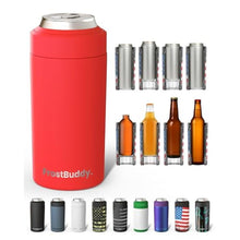 Load image into Gallery viewer, Frost Buddy Universal Can Cooler - Fits Slim Cans, 12 &amp; 16oz (Red)_1
