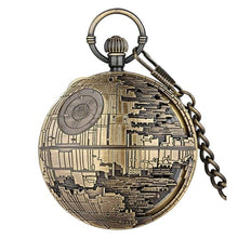 Load image into Gallery viewer, FUNGORGT Bronze Pocket Watch Chain with Vintage Pocket Watches for Men *Sky City* Musical Pocket Watch Fathers Day/Birthday/Christmas Gifts, DBronze_1
