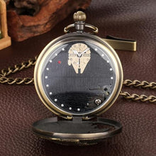 Load image into Gallery viewer, FUNGORGT Bronze Pocket Watch Chain with Vintage Pocket Watches for Men *Sky City* Musical Pocket Watch Fathers Day/Birthday/Christmas Gifts, DBronze_1645

