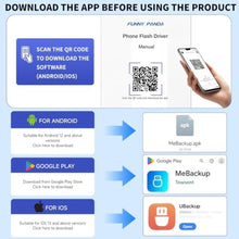 Load image into Gallery viewer, FUNNYPANDA Portable Flash Drive 128GB Comes with a Dedicated App High-Capacity Storage for Phones, PCs, and Laptops Store Photos, Videos, and Contacts One-Click Smart Quick Backup Plug and Play, Blue_215
